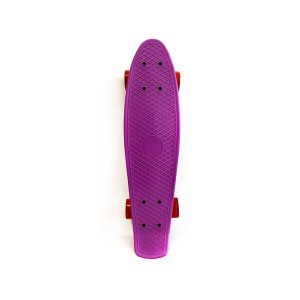 skate mini infantil de abs violeta y rojo